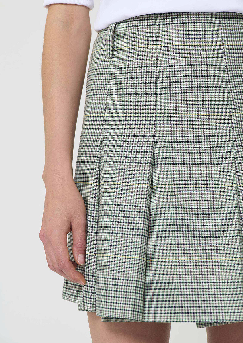 James юбка в темно-зеленую клетку "Принц Уэльский"