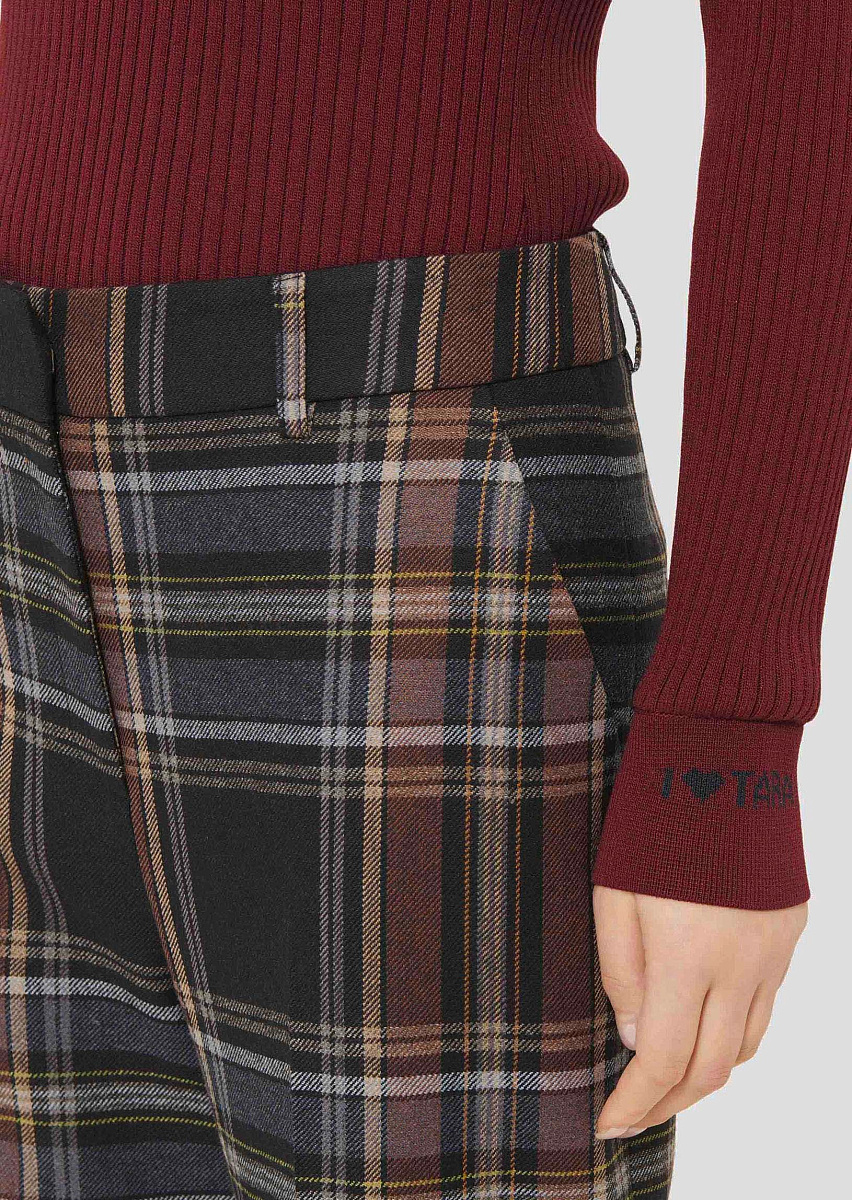 Темно-синие брюки в клетку Piper Темно-синие брюки в клетку Piper