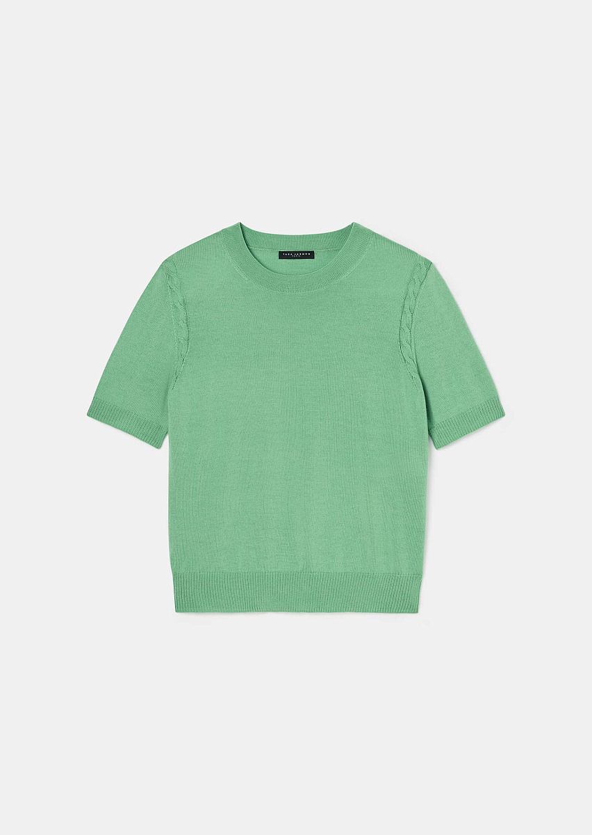 Зеленый джемпер Pica из шерсти мериноса