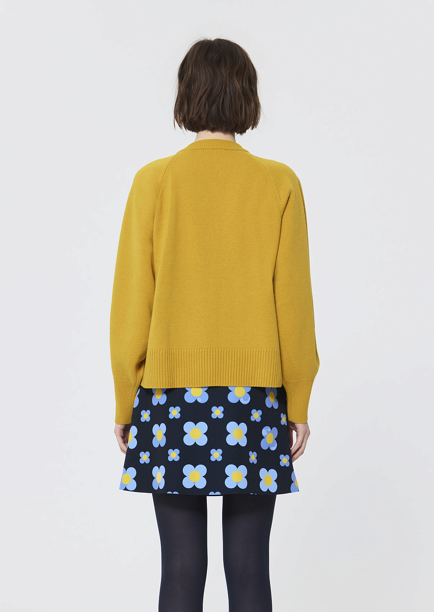 Paz лимонно-желтый пуловер из смесовой шерсти Paz лимонно-желтый пуловер из смесовой шерсти