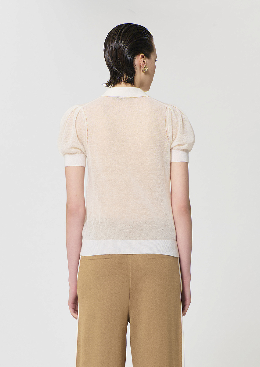 Poppie джемпер в цвете экрю из очень тонкого мохера