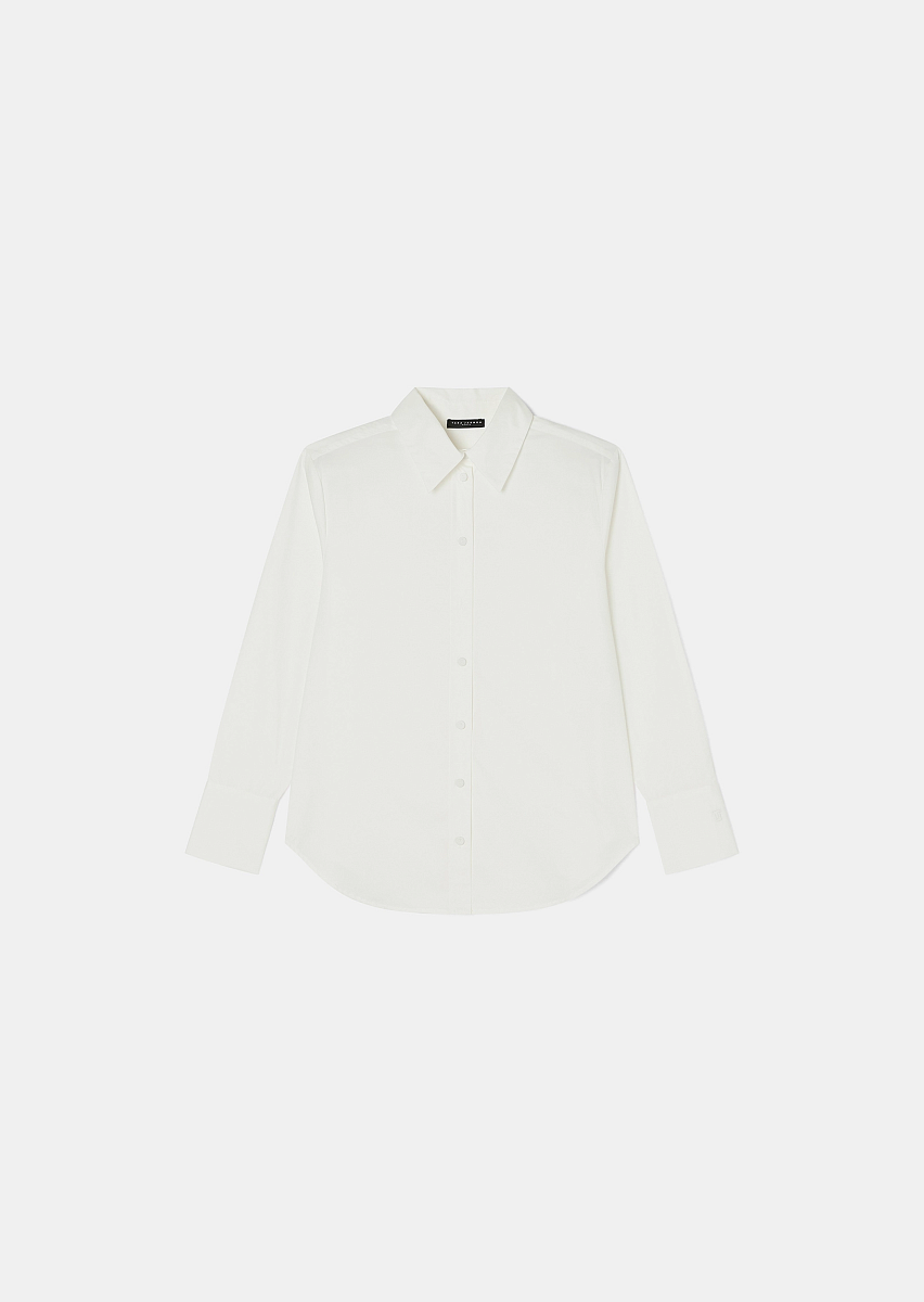 Clarisse белая блуза из хлопкового поплина