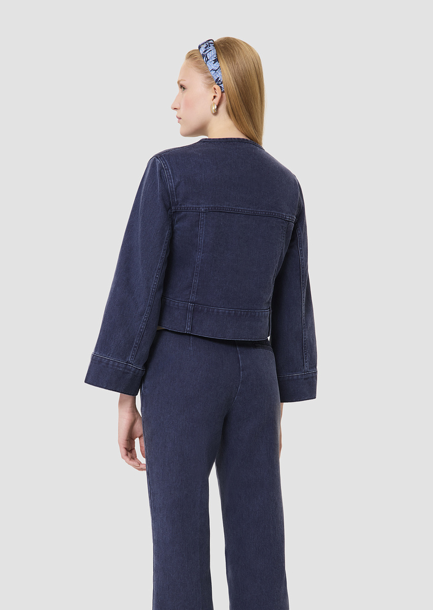 Vick синий жакет из необработанного денима