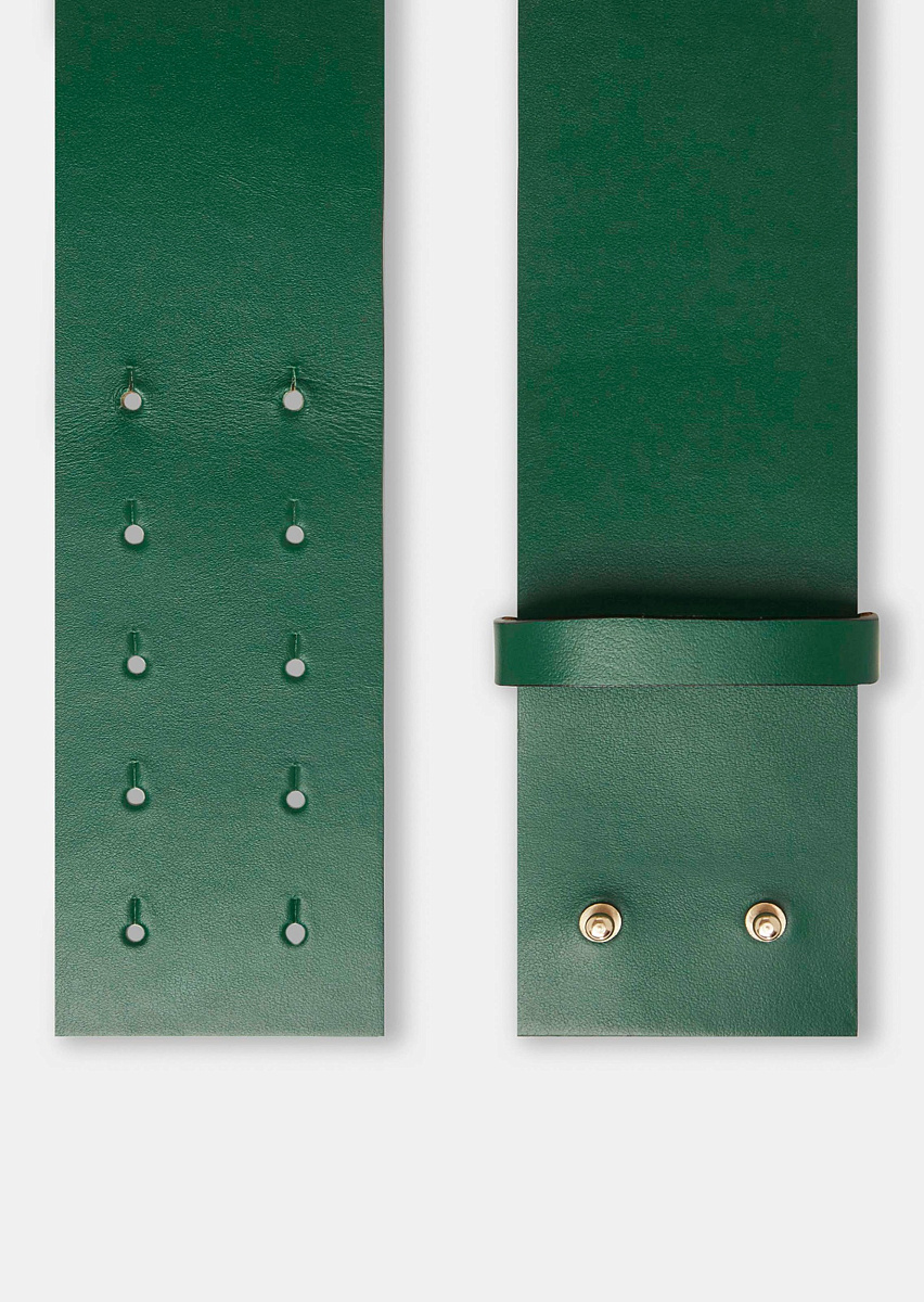 Lauren зеленый ремень из гладкой кожи Lauren зеленый ремень из гладкой кожи