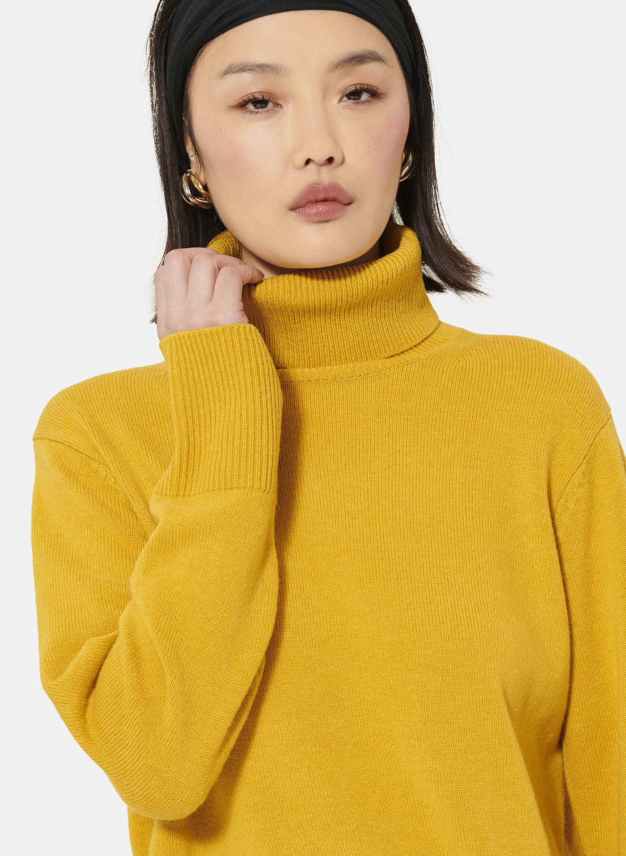 Palia желтый свитер из шерсти мериноса и альпаки