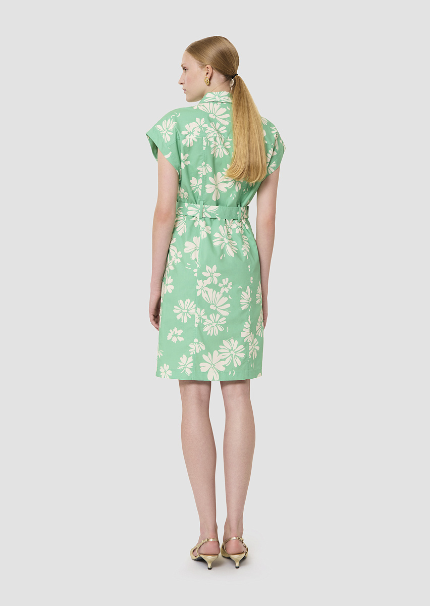 Зеленое платье Rajah с цветочным принтом