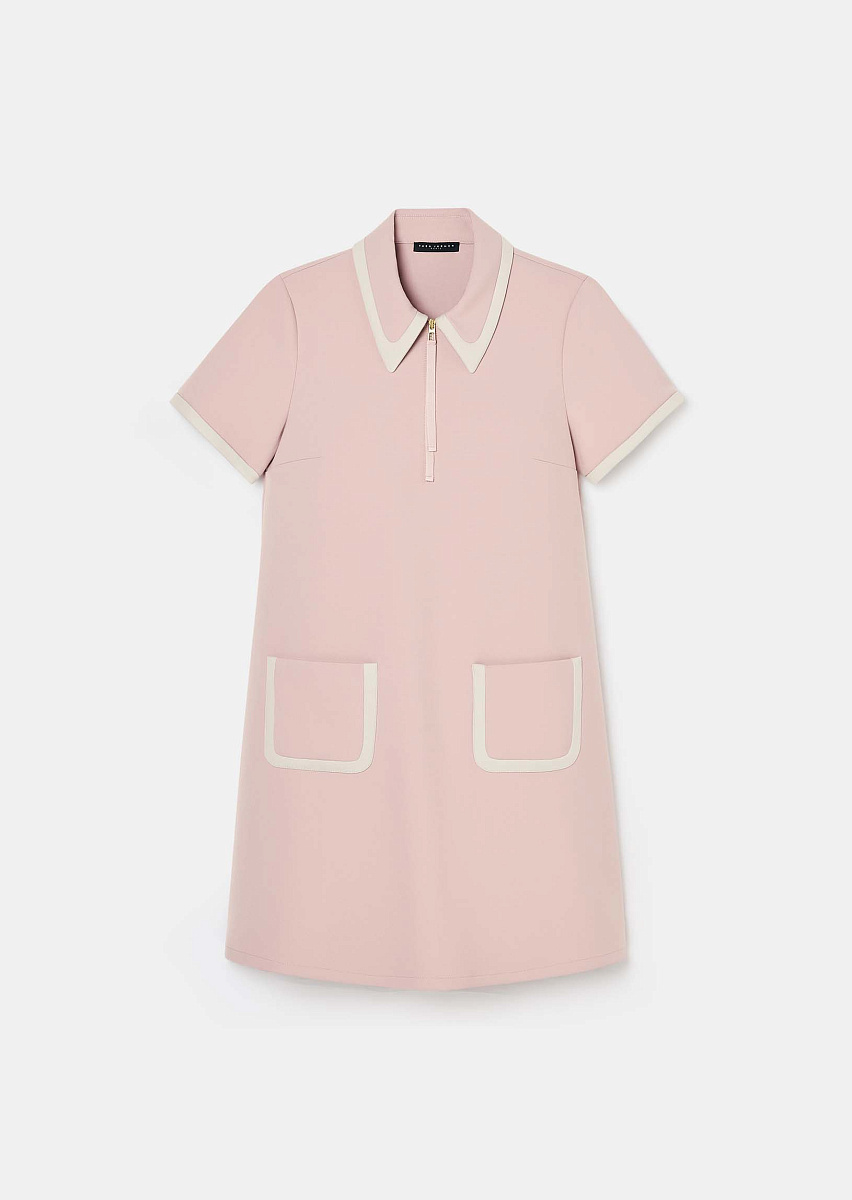 Rubina розовое платье из двойной ткани