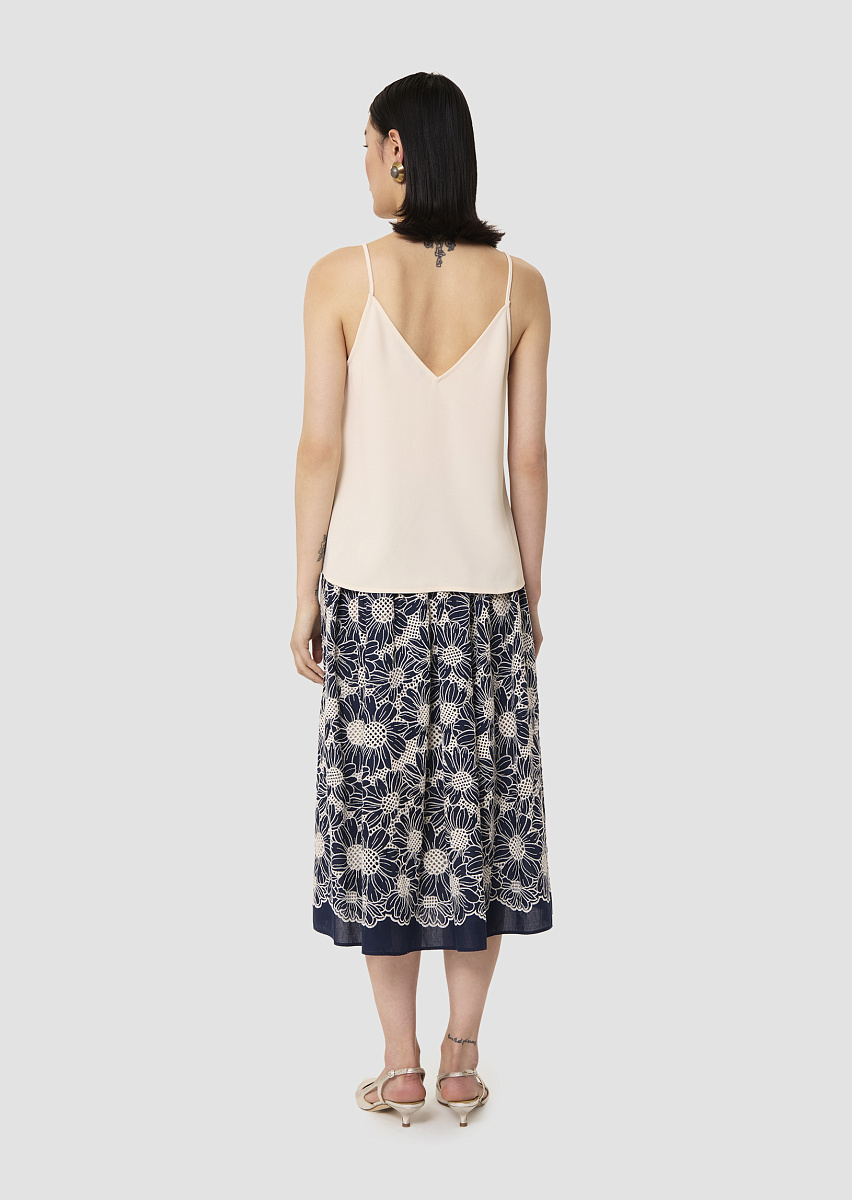 Tamara топ из крепа в цвете экрю