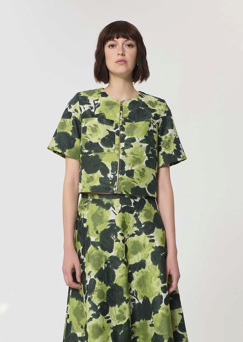 Vilma жакет кремового цвета с цветочным мотивом