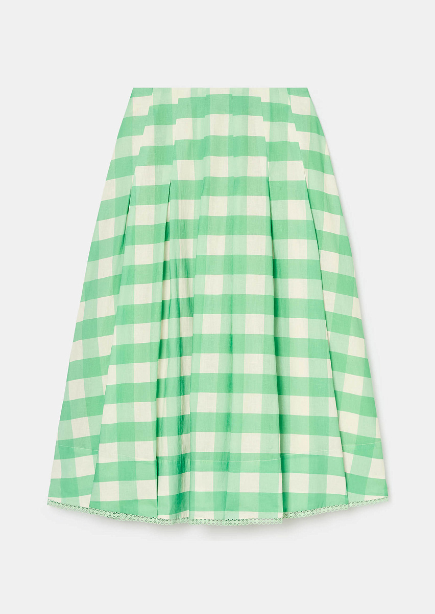 Javoue юбка в клетку зеленого цвета