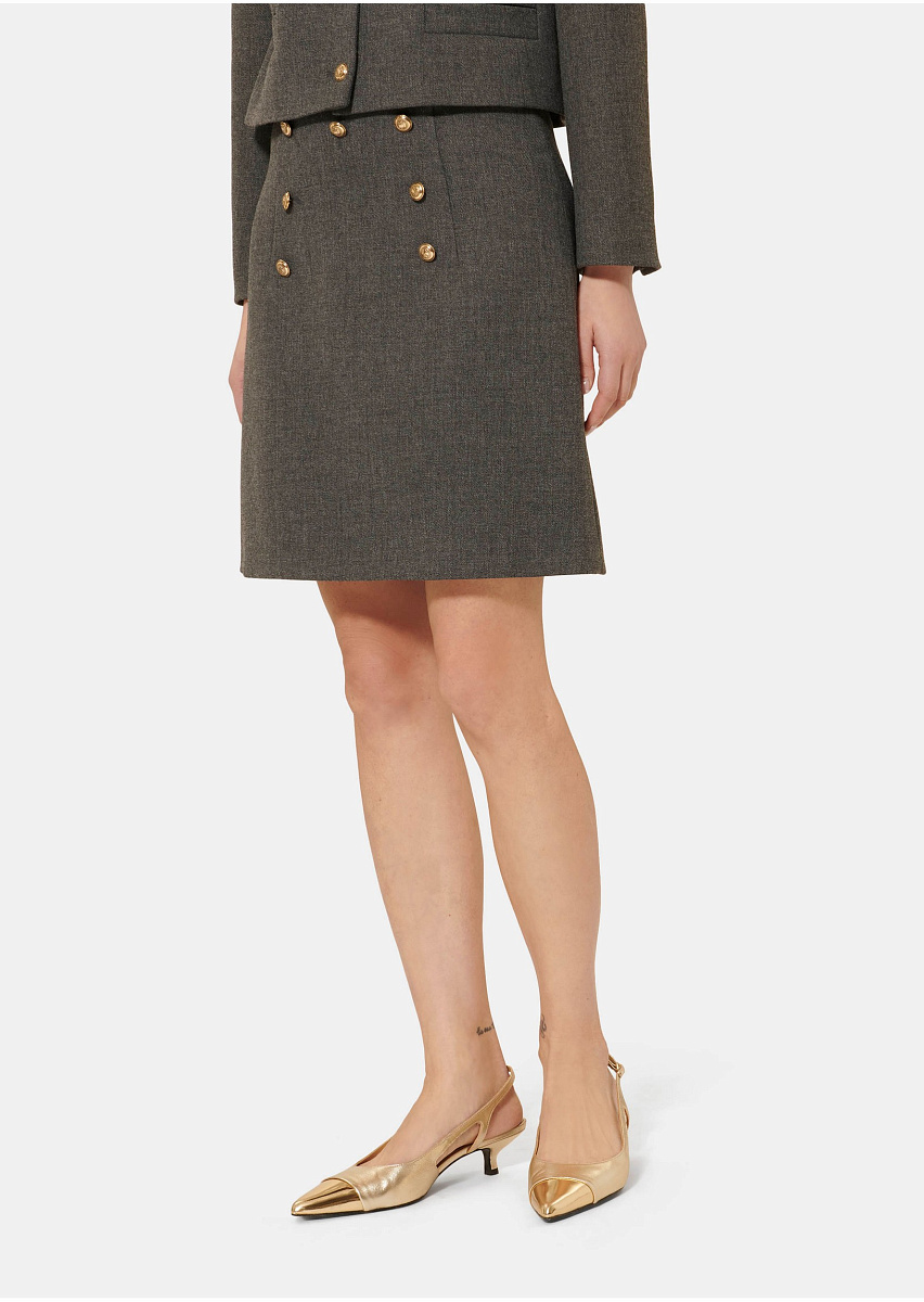 Серая юбка Jamie из плотной ткани Серая юбка Jamie из плотной ткани