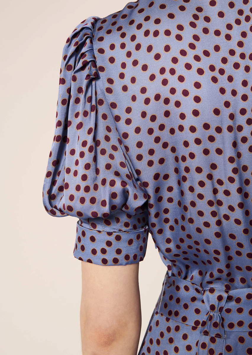 Ranya атласное платье с принтом в горошек Ranya атласное платье с принтом в горошек