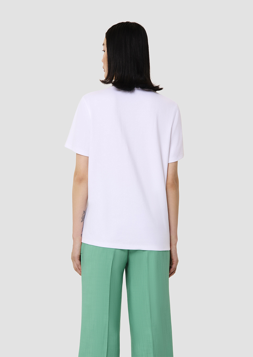 Белая футболка из джерси Taraclover