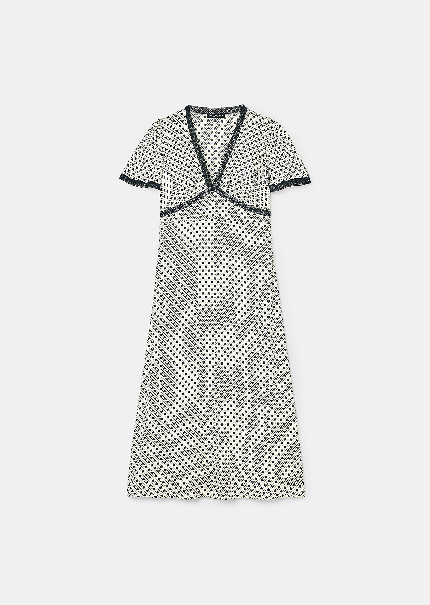 Платье Raoulita цвета экрю с принтом в виде сердец