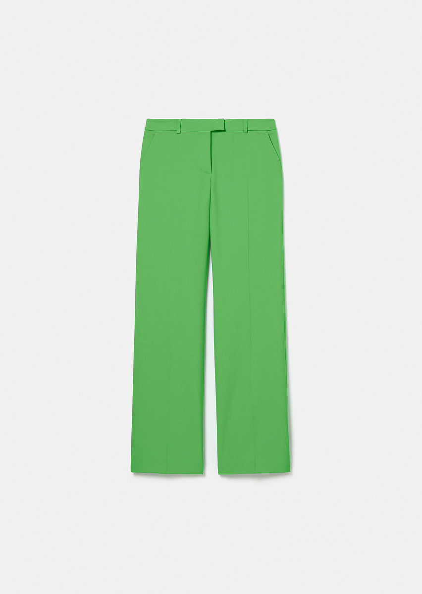 Peter зеленые брюки из холодной шерсти