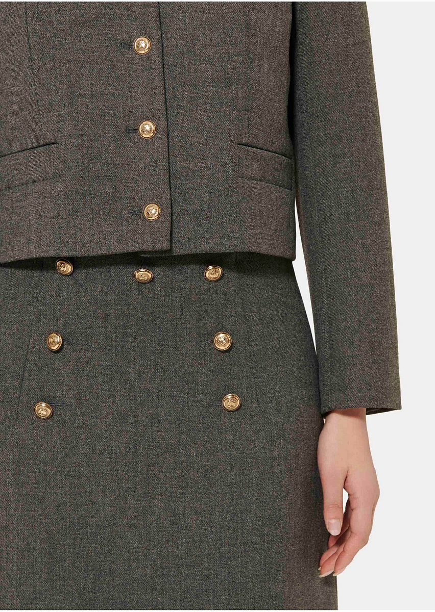 Серая юбка Jamie из плотной ткани Серая юбка Jamie из плотной ткани