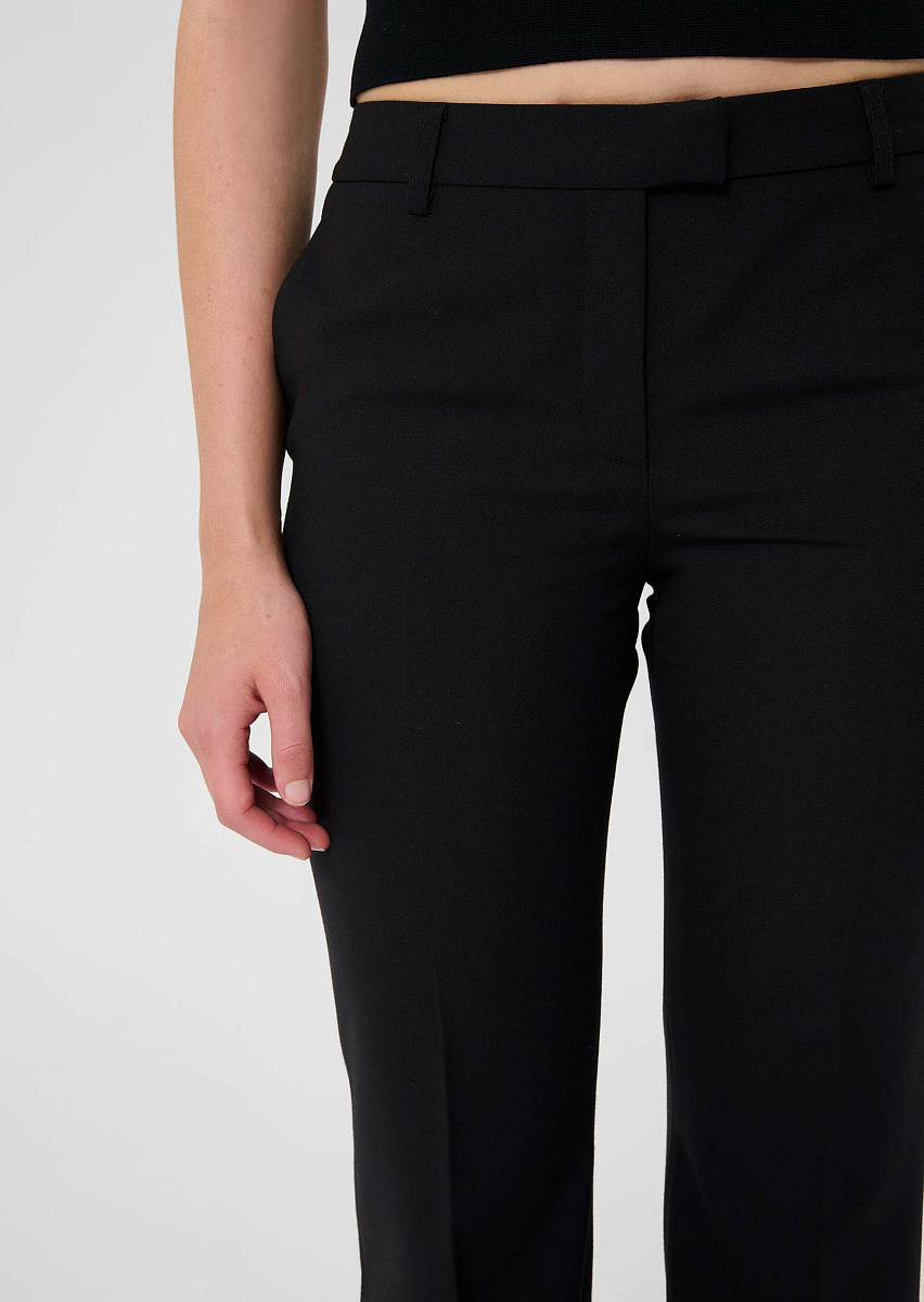 Poupee черные шерстяные брюки