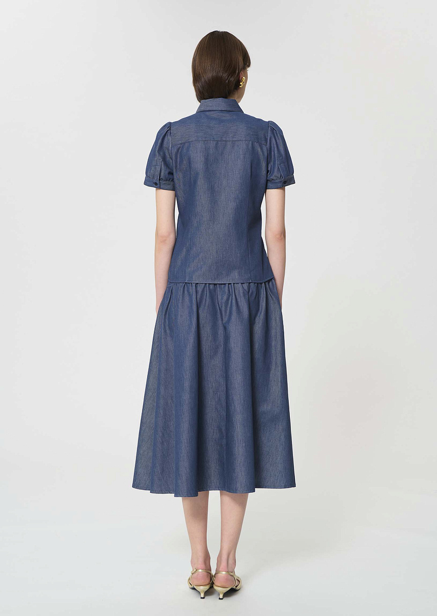 Coly синяя блуза из денима Coly синяя блуза из денима