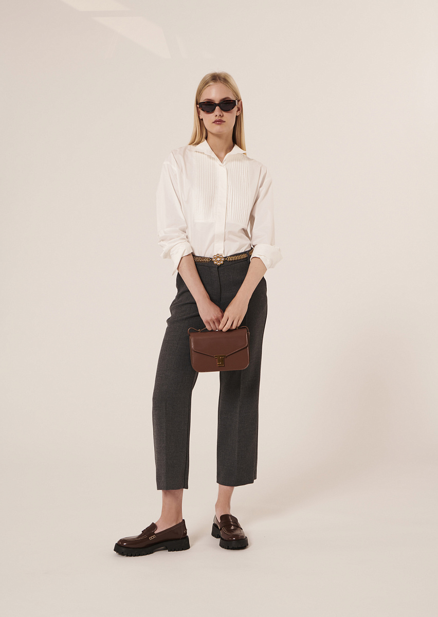 Carlina белая рубашка из поплина