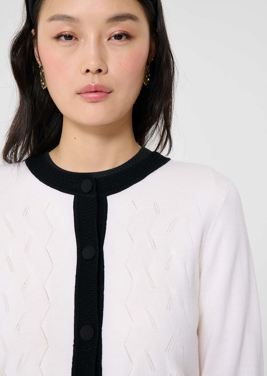 Granville кардиган из шерсти мериноса в цвете экрю