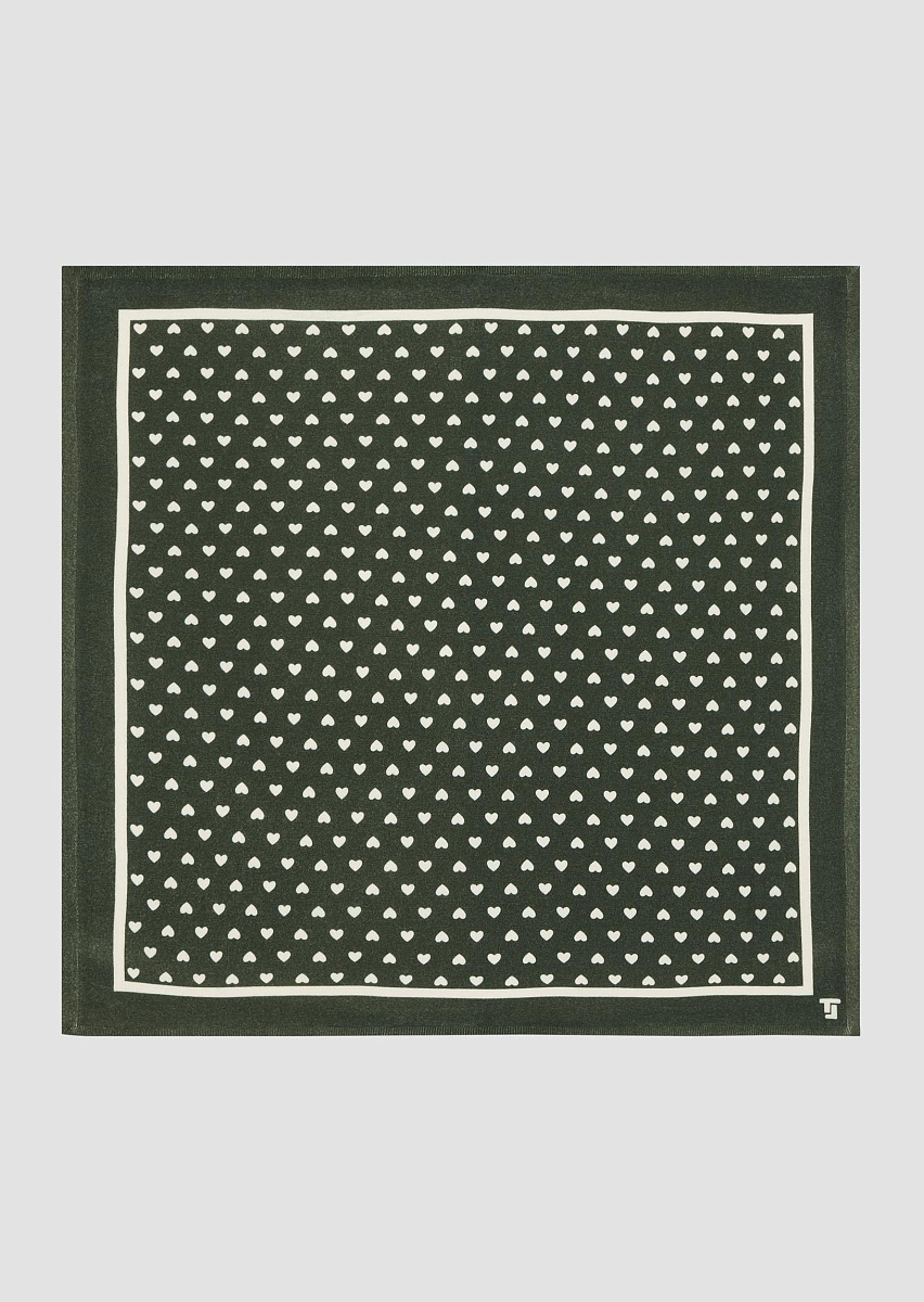 Emily платок из шерсти мериноса в зеленом цвете