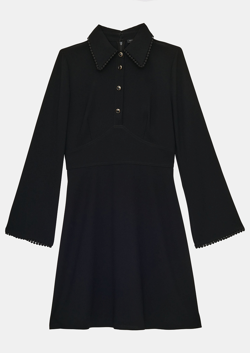 Rielle платье из крепа в черном цвете Rielle платье из крепа в черном цвете