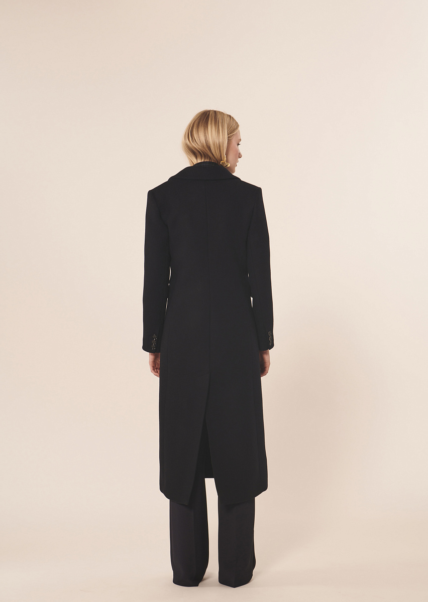 Marzia темно-синее пальто-бушлат Marzia темно-синее пальто-бушлат