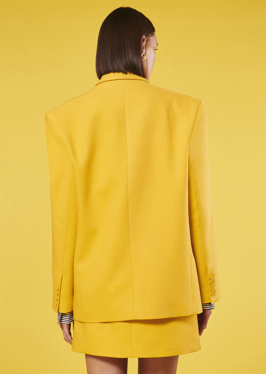 Victoria желтый костюмный жакет