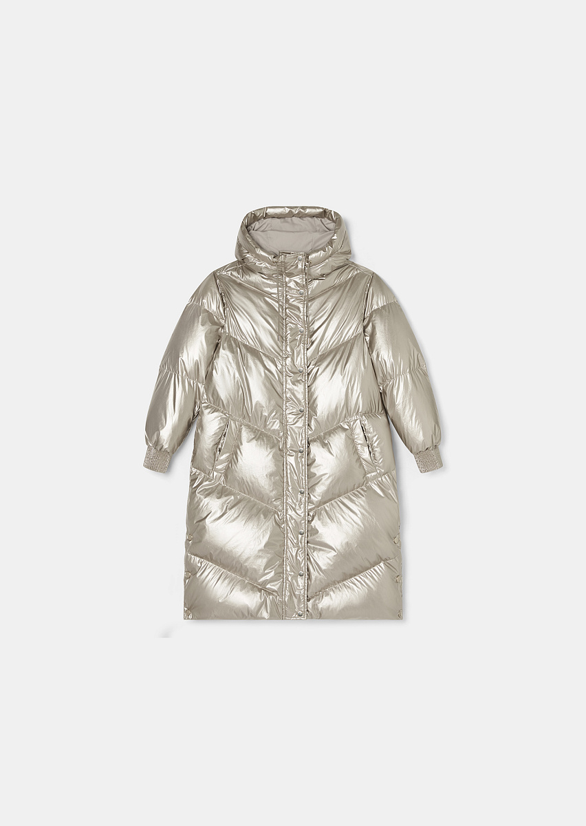 Золотистый пуховик Darcy с эффектом металлик Золотистый пуховик Darcy с эффектом металлик
