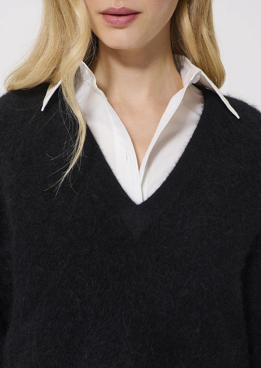 Paz пуловер с шерстью альпака в черном цвете Paz пуловер с шерстью альпака в черном цвете