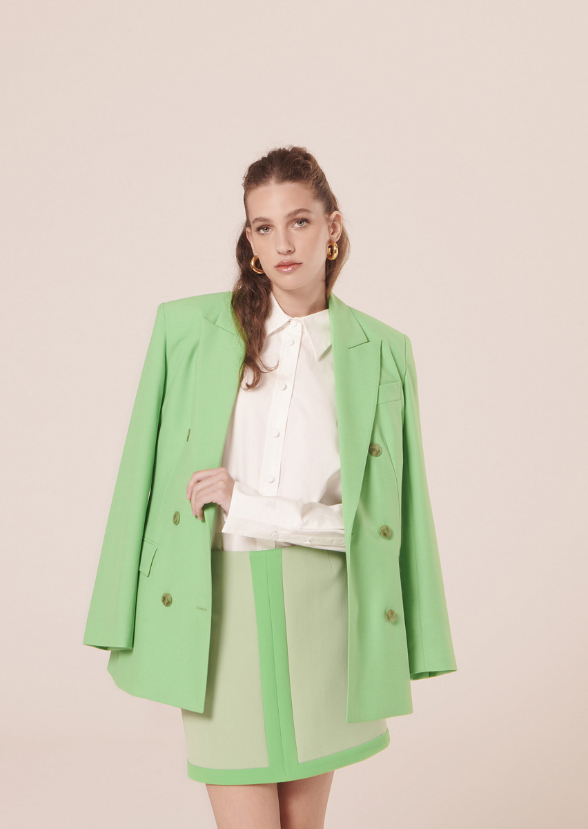 Clarence белая блуза из поплина Clarence белая блуза из поплина