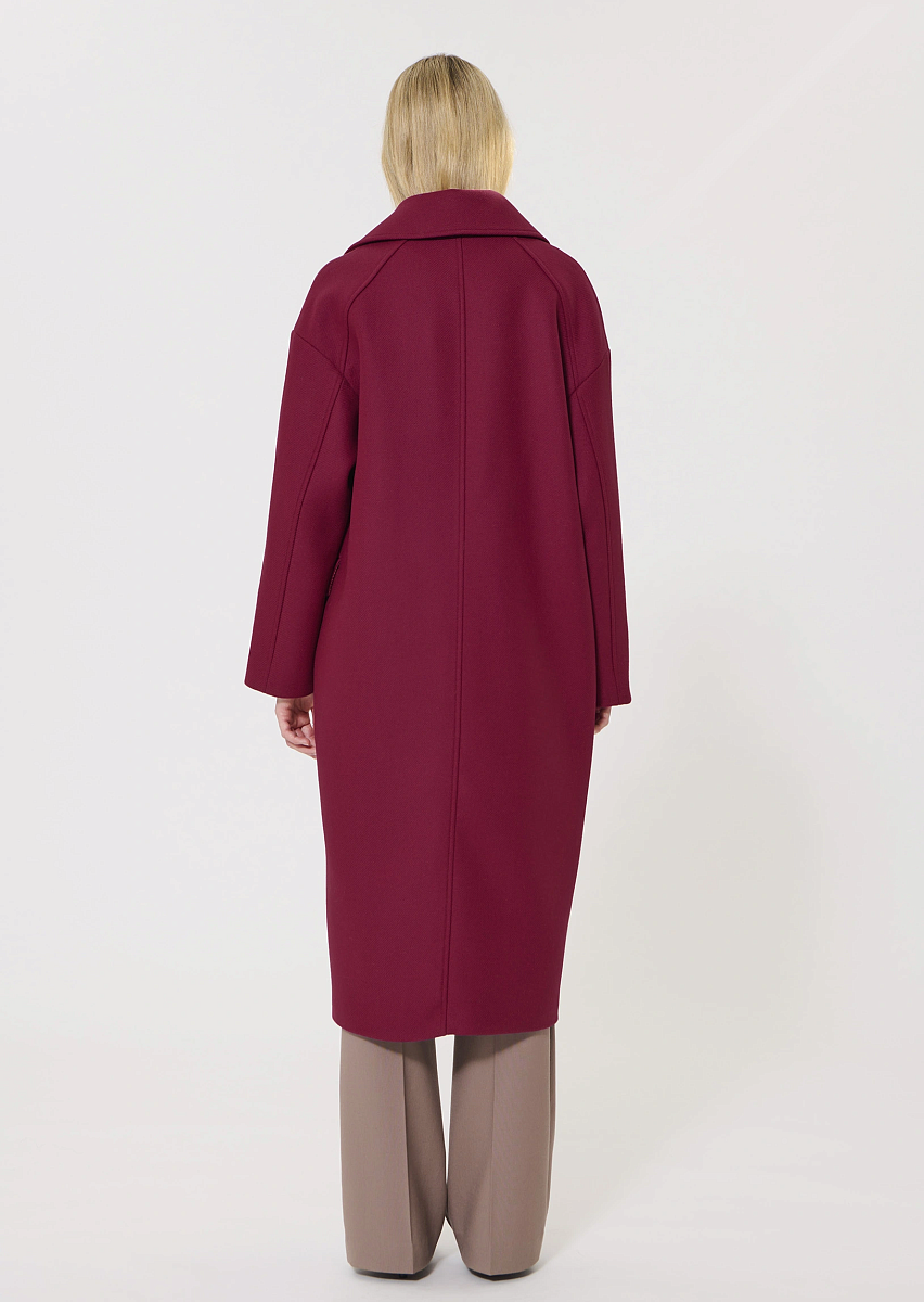 Milo пальто из шерсти гранатового цвета Milo пальто из шерсти гранатового цвета