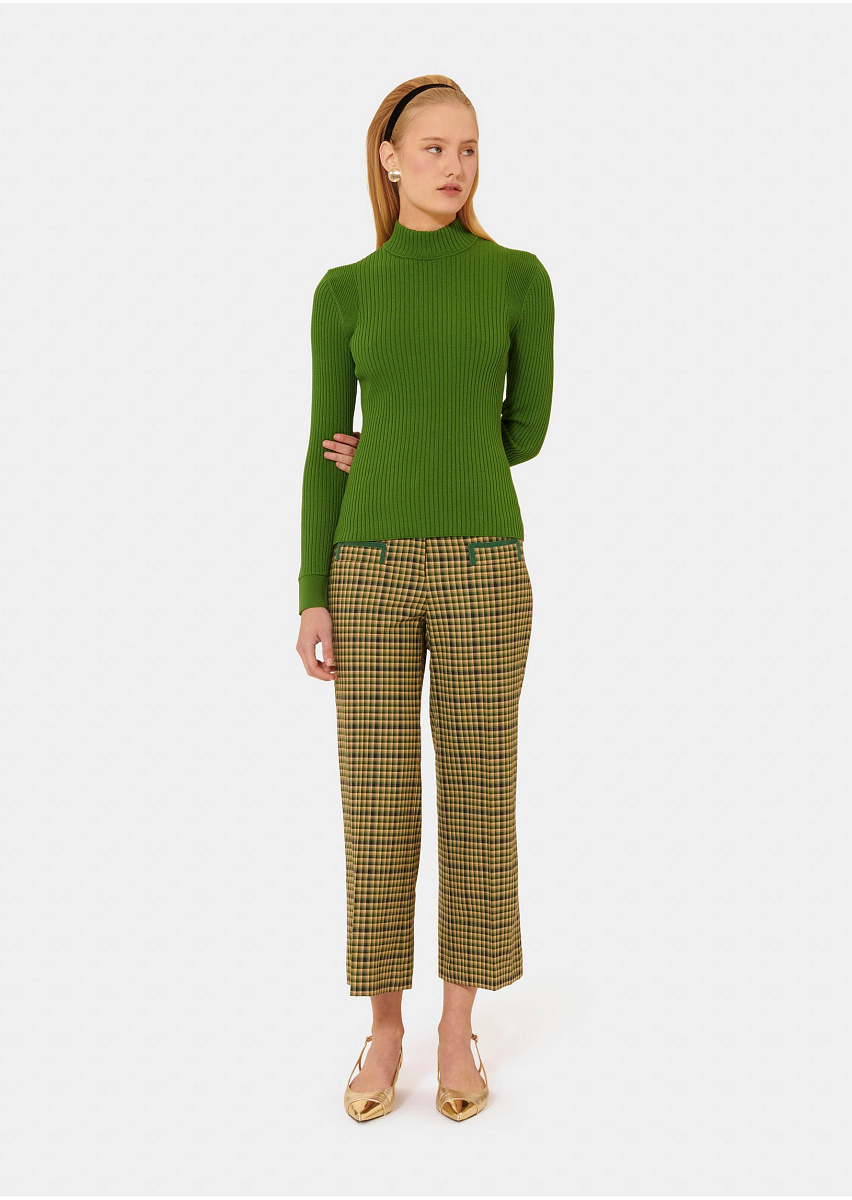 Зеленый джемпер в рубчик Prudie Зеленый джемпер в рубчик Prudie