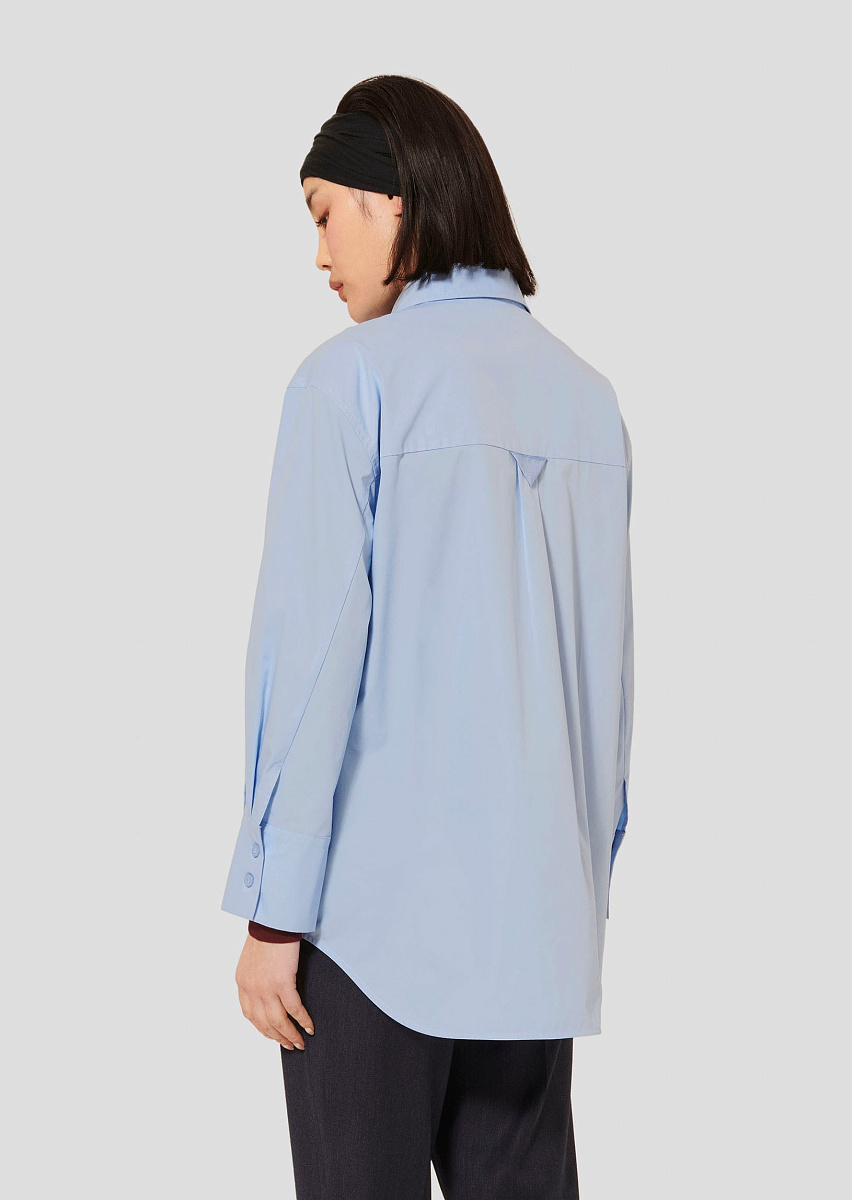 Carlotta небесно-голубая блуза из поплина Carlotta небесно-голубая блуза из поплина