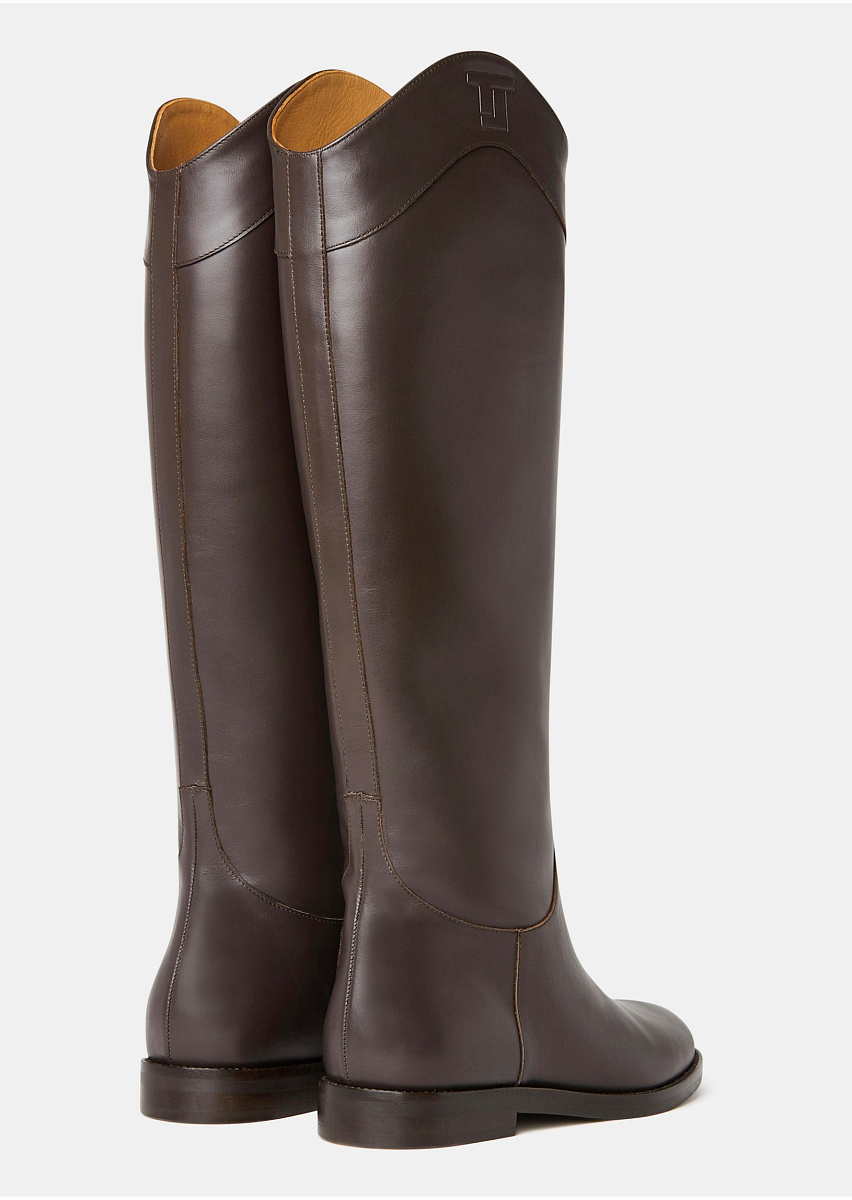 Kayleigh сапоги из кожи в коричневом цвете Kayleigh сапоги из кожи в коричневом цвете