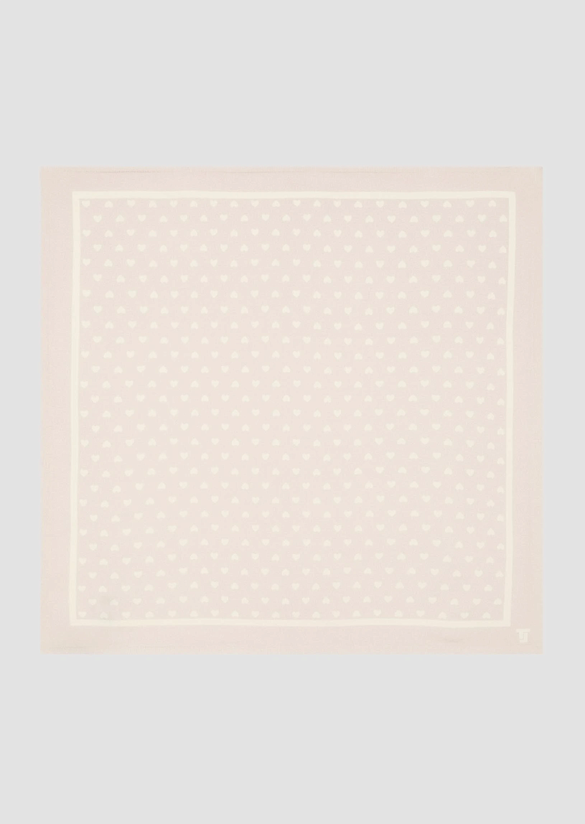 Emily платок из шерсти мериноса в пудровом цвете