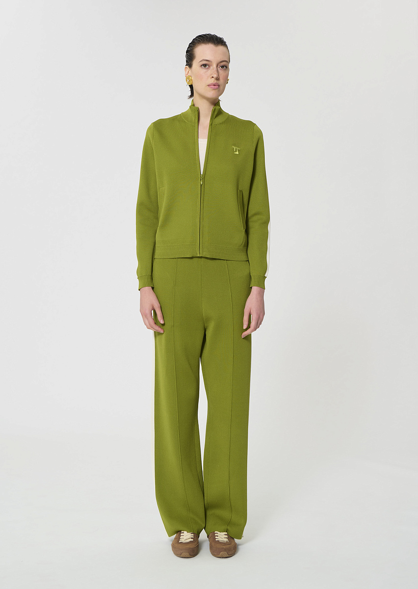 Gabrielle зеленый кардиган из технологичного трикотажа Gabrielle зеленый кардиган из технологичного трикотажа