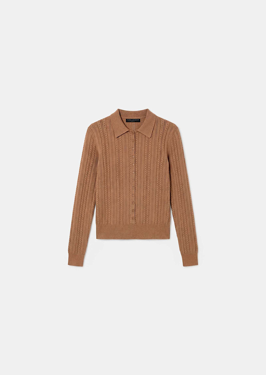 Paco бежевый кардиган из шелковистого хлопка Paco бежевый кардиган из шелковистого хлопка