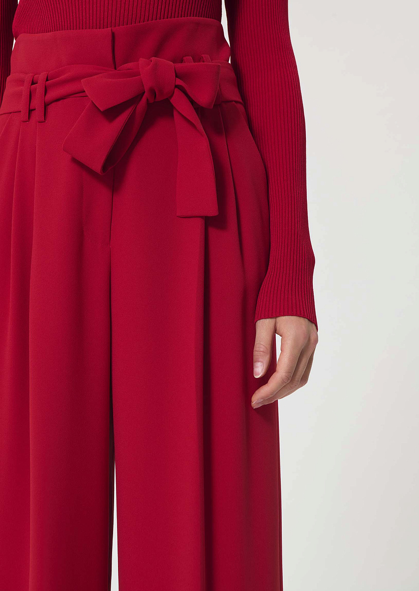 Pia красные брюки из струящегося крепа