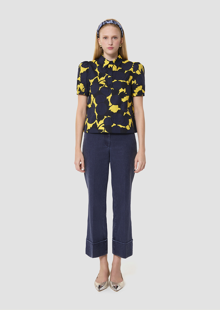 Titouan желтый топ с принтом в виде вишен