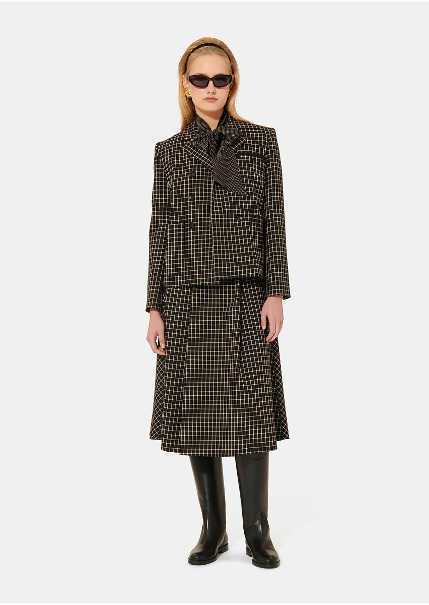 Черный жакет Vannie в клетку Черный жакет Vannie в клетку