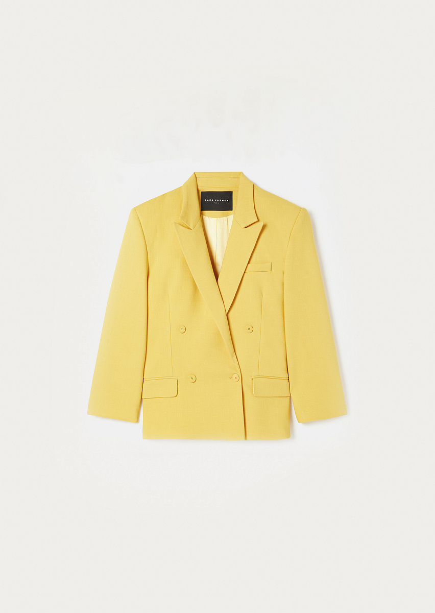 Victoria желтый костюмный жакет