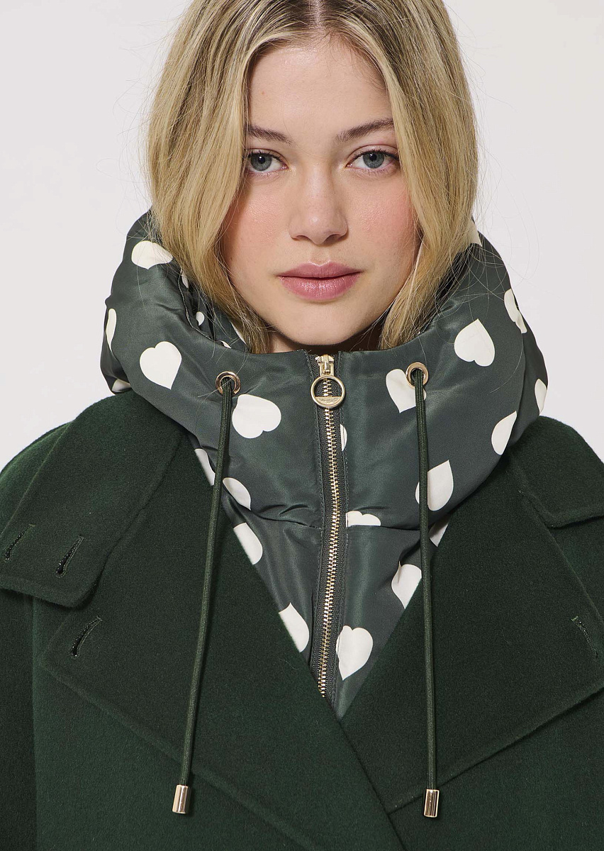 Daria зеленый капюшон