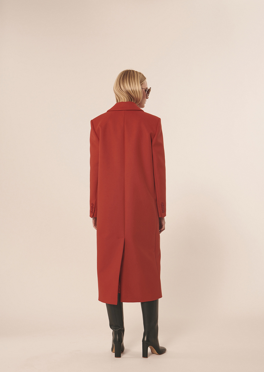 Mattie красное пальто из шерсти