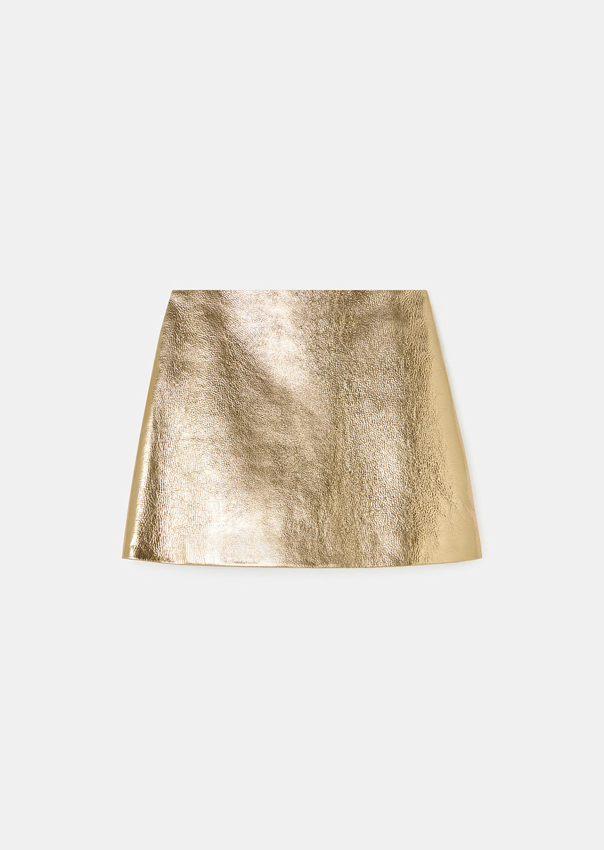 Юбка из кожи Josia в золотистом цвете Юбка из кожи Josia в золотистом цвете