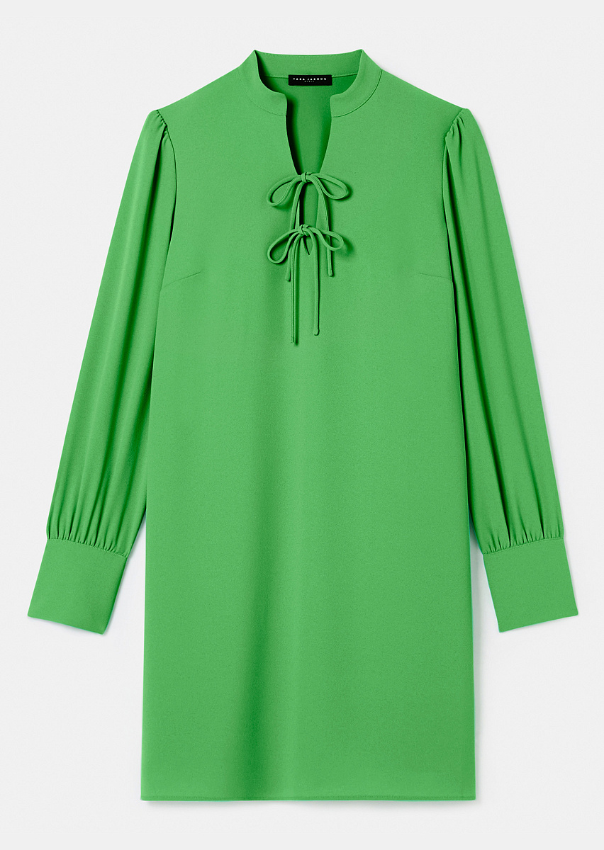 Radiance зеленое платье из крепа