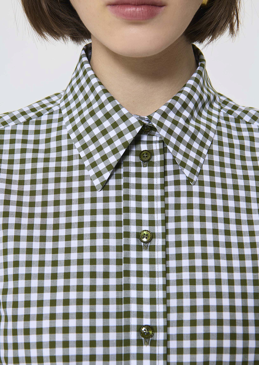 Charlot зеленая рубашка в клетку виши Charlot зеленая рубашка в клетку виши