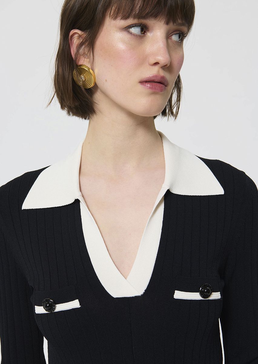 Remi черное вязаное платье