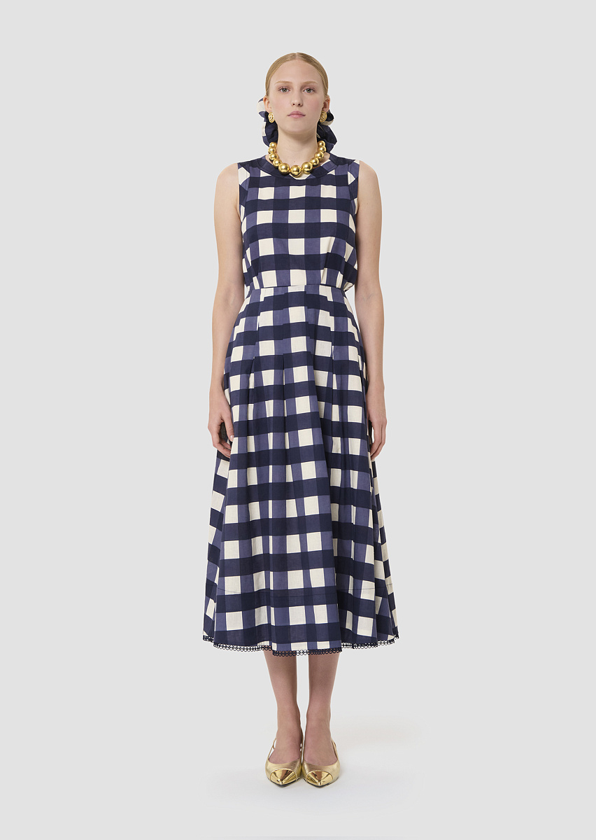 Javoue юбка в клетку темно-синего цвета