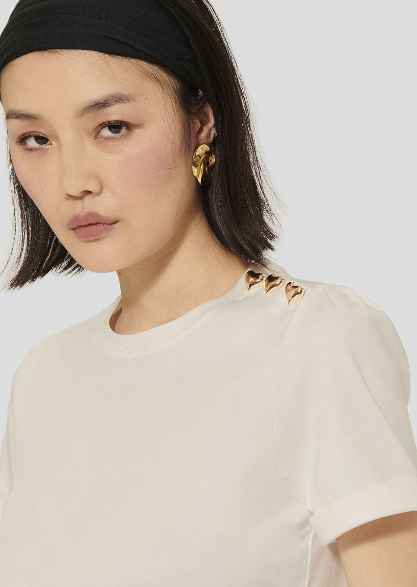 Tampa белая двусторонняя футболка из хлопка